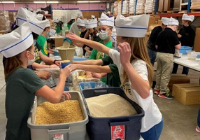 Packing food